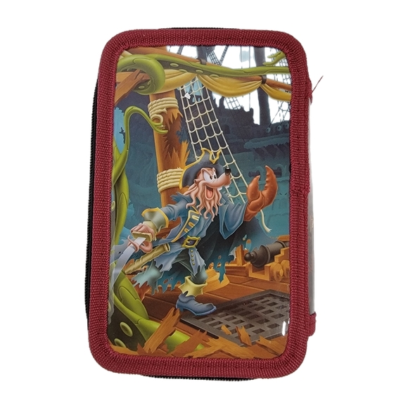 Disney Parks Mickey Mouse Pirates of the Caribbean Zip Art Set Pencil Case T18 - Picture 3 of 8